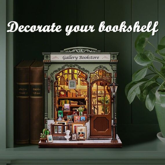 Miniature House Model Kit Gallery Bookstore 20 x 16 cm