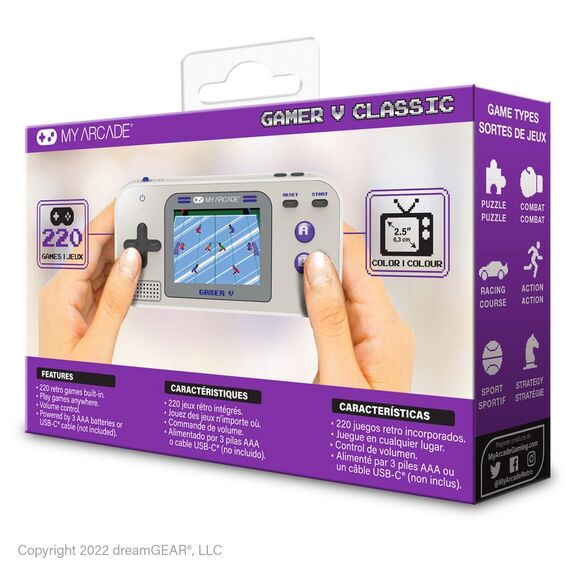 My Arcade Portable Gaming System Gamer V Classic
