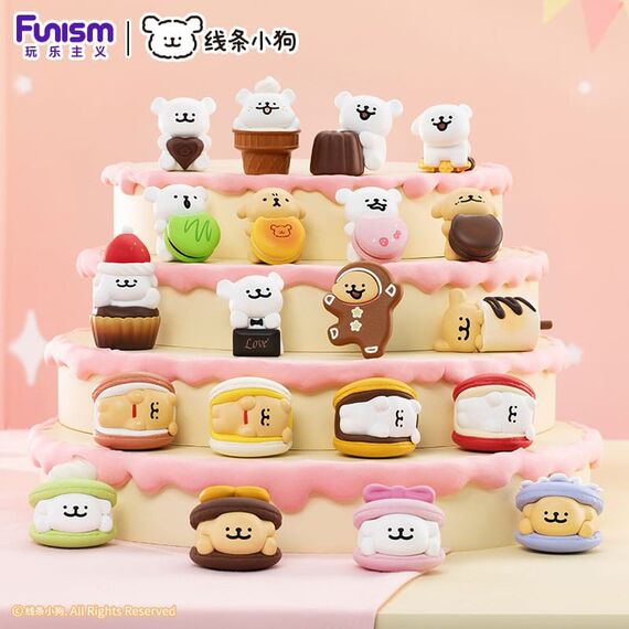 Maltese Sweet Box Series Mini Figures 3-Pack Puppy Face 9 cm Display (6)