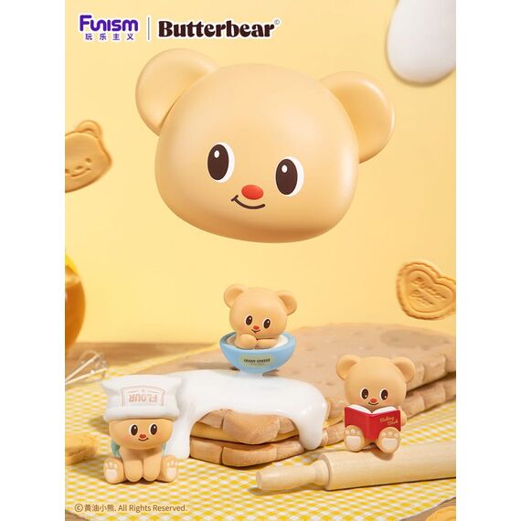 Butterbear Baked with Love Series Mini Figures 3-Pack Chubby Face 9 cm Display (6)