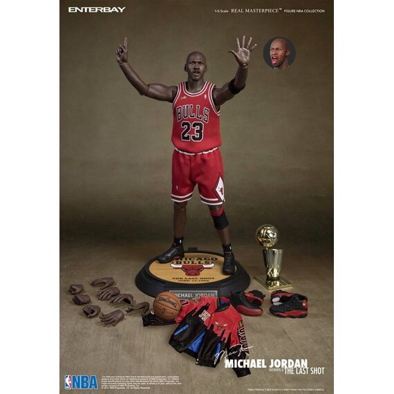 NBA Collection Real Masterpiece Actionfigur 1/6 Michael Jordan Series 2 (Road Jersey Edition) 33 cm