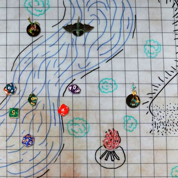 Enhance RPG Series Grid Mat Deluxe Edition DnD Map