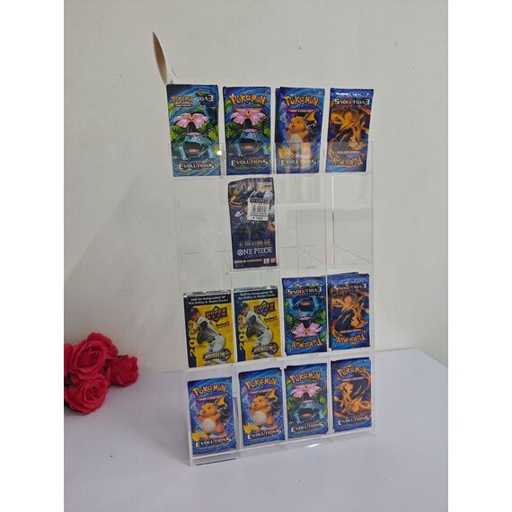 Acryl Counter Display for Trading Card Booster Packs