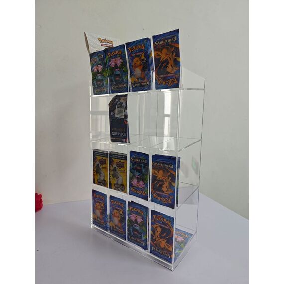 Acryl Counter Display for Trading Card Booster Packs