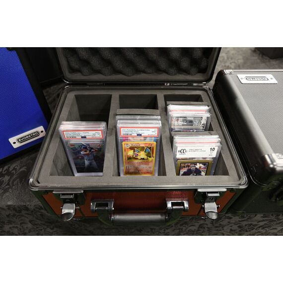 Evoretro Trading Card Suitcase Silver/Gray Small
