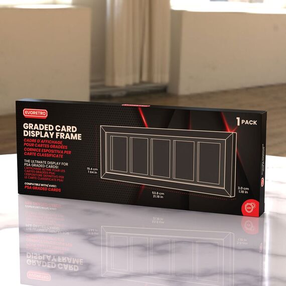 Evoretro Graded Card Display Frame for 5 PSA Graded Cards