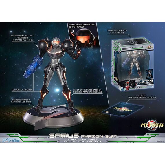 Metroid Prime PVC Statue Samus Phazon Suit Collector´s Edition 28 cm