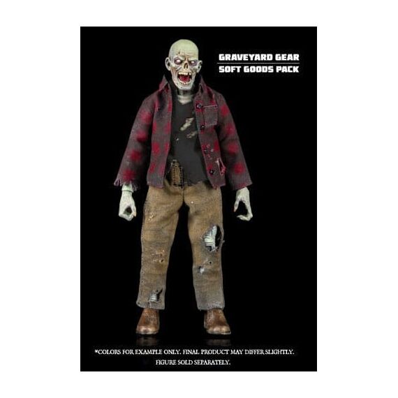 Graveyard Series Action Figure Accessory Worker Zombie Soft Goods Pack