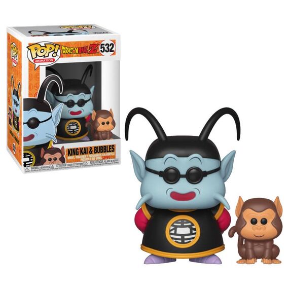 Dragon Ball Z POP! Animation Vinyl Figure King Kai & Bubbles 9 cm
