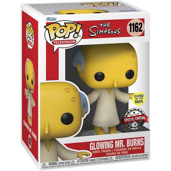 Simpsons Pop! Television Vinyl Figure Glowing Mr. Burns w/Chase 9 cm Assortment (6)