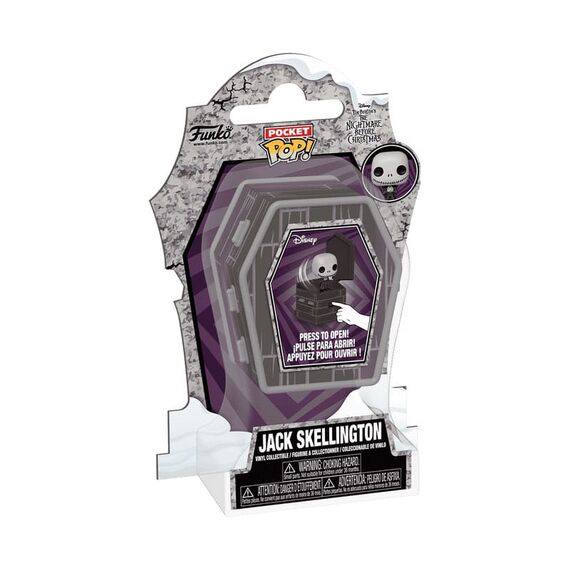 The Nightmare Before Christmas Coffin Pocket POP! Vinyl Figure Jack Skellington 6 cm