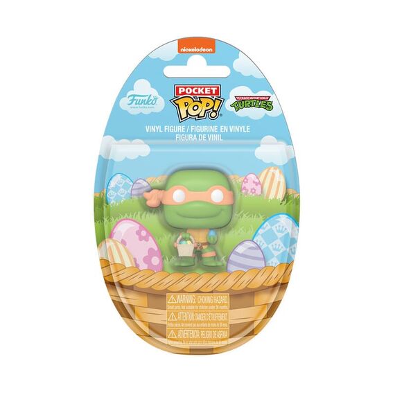 Teenage Mutant Ninja Turtles Pocket POP! Vinyl Figure Easter Michelangelo 4 cm Display (12)
