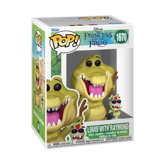 Princess and the Frog POP! Disney Vinyl Figure Louis w/Raymond 9 cm