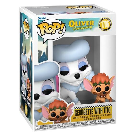 Oliver & Co. POP&Buddy Vinyl Figure Georgette w/Tito 9 cm