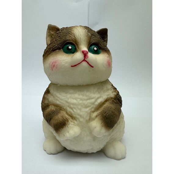 Fun Maker Squishy Fidget Toy Dark Brown Cat 11 cm
