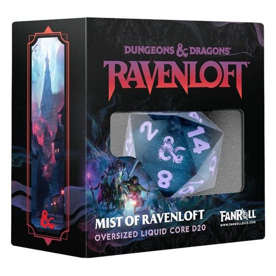 Dungeons & Dragons Mists of Ravenloft Dice Oversized Liquid Core d20