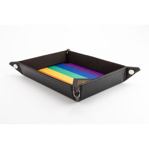 FanRoll Folding Dice Tray Pride Rainbow Flag