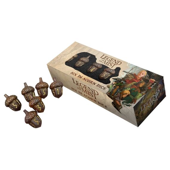 FanRoll Legend in the Mist Dice Set D6 Resin Acorn (6)