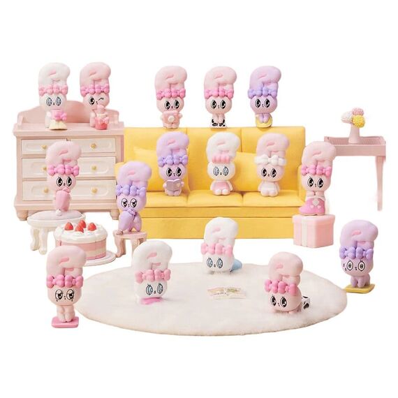 Esther Bunny Blind Box Mini Figures Little Vlog Bunny Face Series 6 cm Display (6)