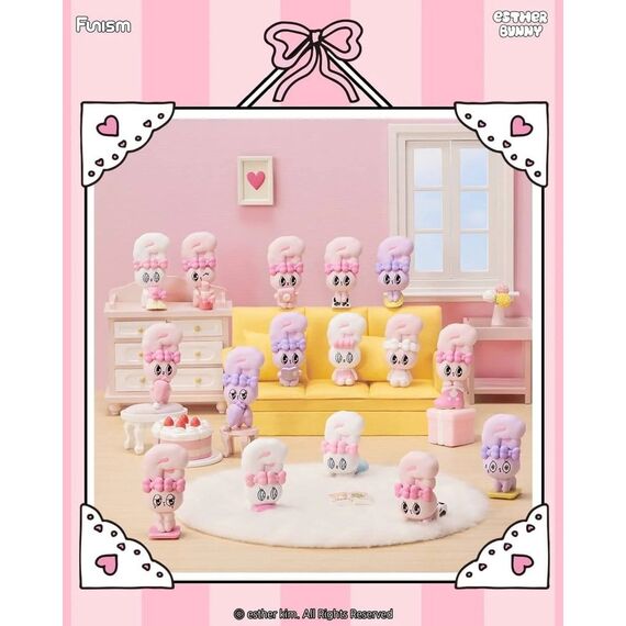Esther Bunny Blind Box Mini Figures Little Vlog Bunny Face Series 6 cm Display (6)