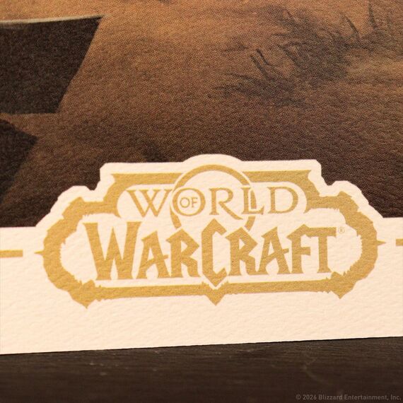 World of Warcraft Art Print Sylvanas vs Anduin Wrynn Limited Edition 42 x 30 cm