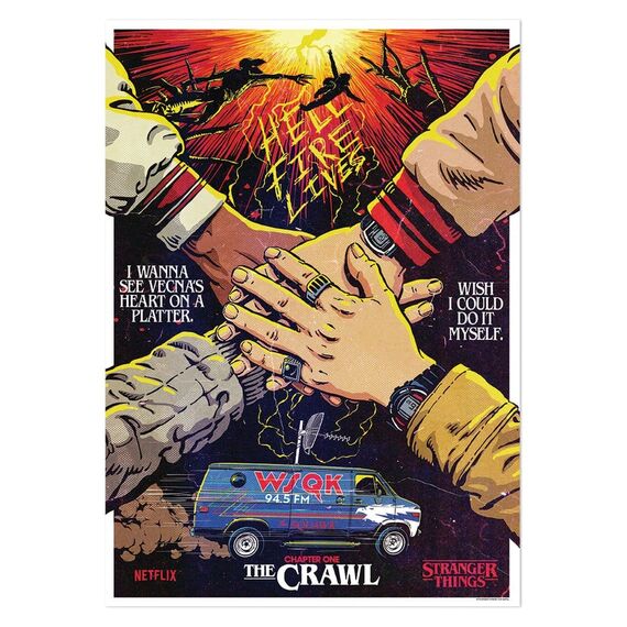 'Stranger Things 5 Art Print The Crawl Limited Edition 42 x 30 cm