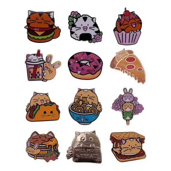 Fuzzballs Pin Badge Mystery Pin Badge Display (12)