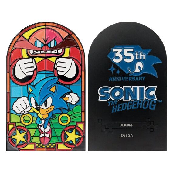 Sonic The Hedgehog Ingot Stained Glass Window Style 60 cm