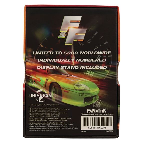 Fast & Furious Ingot Stained Glass Style Metal
