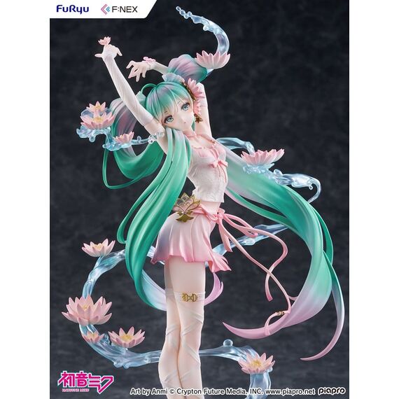 Hatsune Miku F:NEX PVC Statue 1/7 Water lily Ver. 27 cm