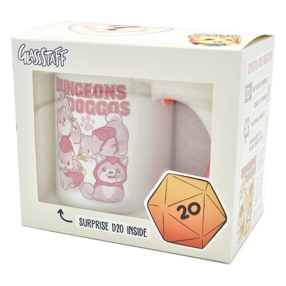 Glassstaff Gift Set Mug & Dice D20 Dungeons & Doggos
