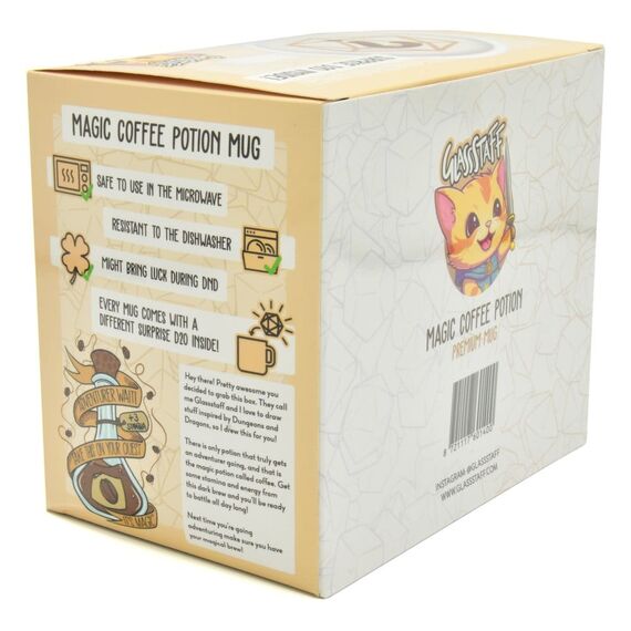 Glassstaff Gift Set Mug & Dice D20 Coffee Potion