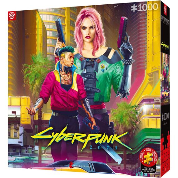 Cyberpunk 2077 Puzzle Kitsch Style (1000 pieces)