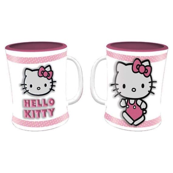 Hello Kitty Mug Pink Emboss