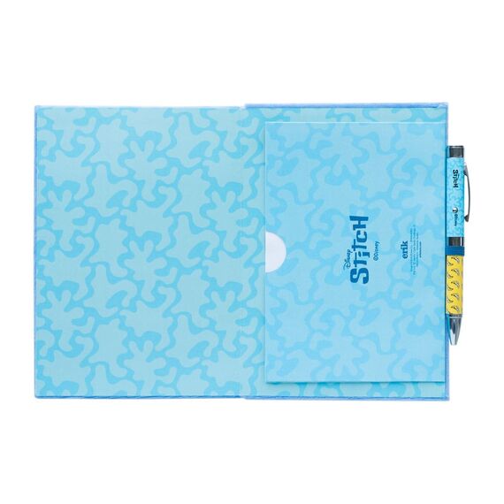 Stitch Premium Plush Notebook A5 with pen Tropical