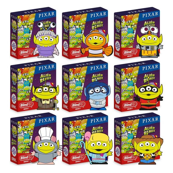 Disney Pixar Toy Story Alien Remix Pin Badges Series 1 Display (24)