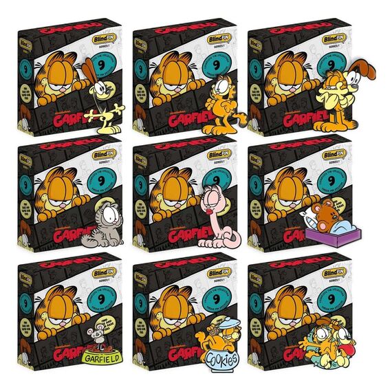 Garfield Pin Badges Series 1 Display (24)