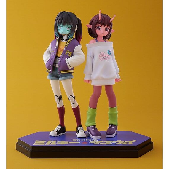 Milky Subway The Galactic Limited Express Pop Up Parade PVC Figur Chiharu & Makina 15 cm