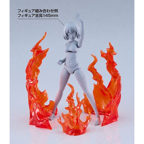The Simple Effect Parts for Figures Flames: Red