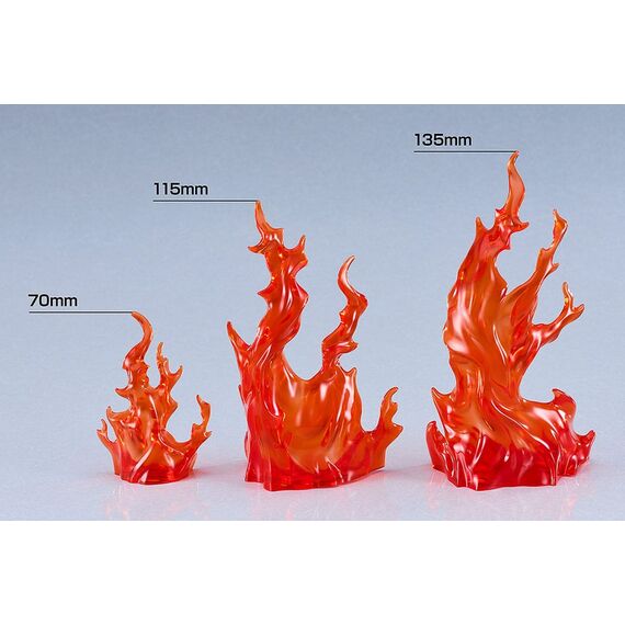 The Simple Effect Parts for Figures Flames: Red