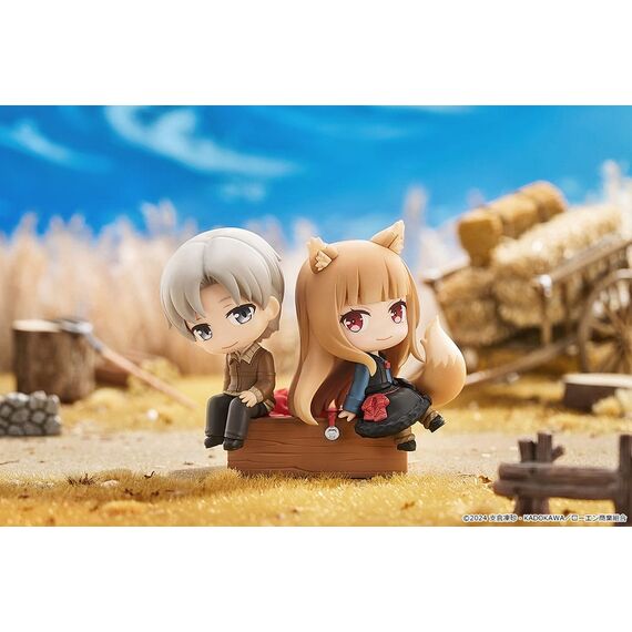 Spice and Wolf: Merchant Meets the Wise Wolf Mini Memory Mini Figure Lawrence & Holo 8 cm