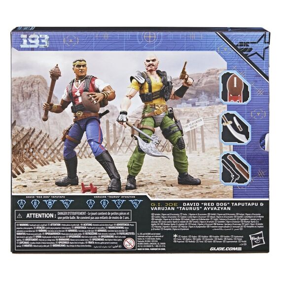 G.I. Joe Classified Series Action Figure 2-Pack #193 David "Red Dog" Taputapu & Varujan "Taurus" Ayvazyan 15 cm