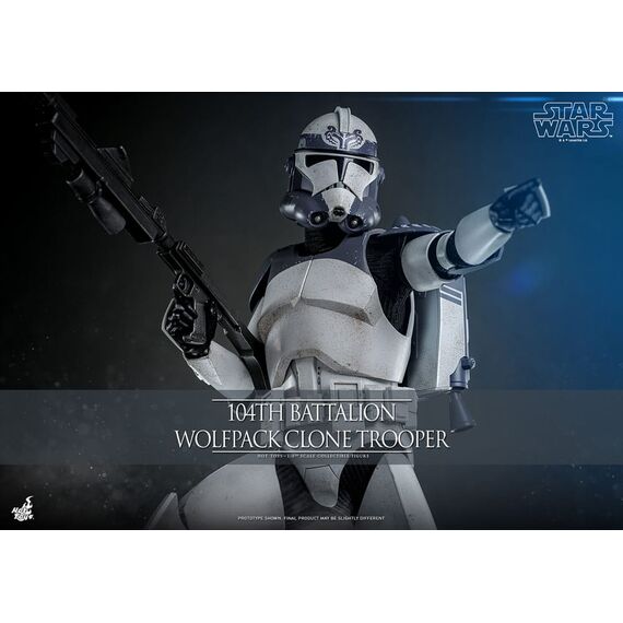Star Wars The Clone Wars Action Figure 1/6 104th Battalion Wolfpack Clone Trooper 30 cm