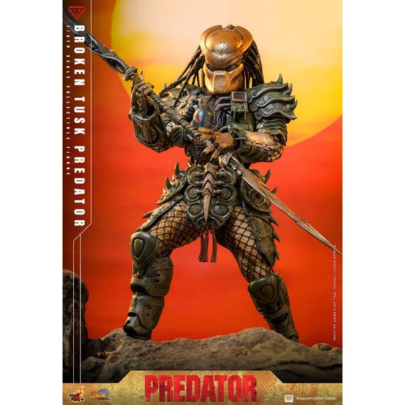 Alien vs. Predator Comic Masterpiece Action Figure 1/6 Broken Tusk Predator 35 cm