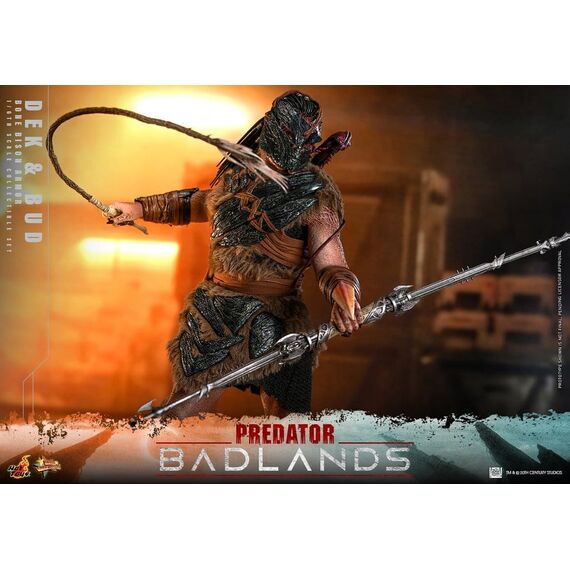 Predator: Badlands Movie Masterpiece Action Figures 2-Pack 1/6 Dek (Bone Bison Armor) and Bud 31 cm