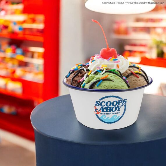 Stranger Things Ice Cream Bowl with Sailor Hat Scoops Ahoy