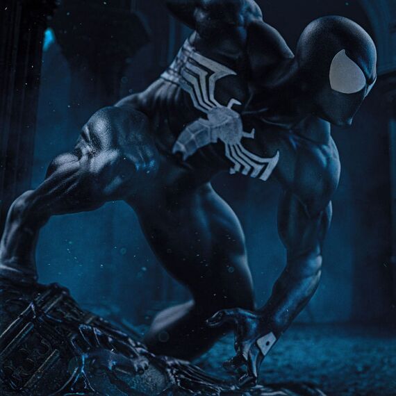 Marvel BDS Art Scale Statue 1/10 Spider-Man Black Costume 20 cm
