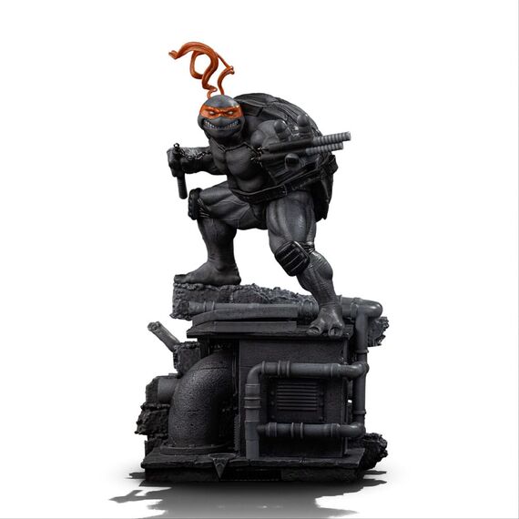 Teenage Mutant Ninja Turtles Art Scale Statue 1/10 Michelangelo Black and White Variant 26 cm Techbox exclusive