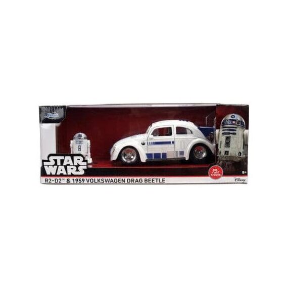 Star Wars Diecast Model 1:24 R2-D2 1959 VW Drag Beetle