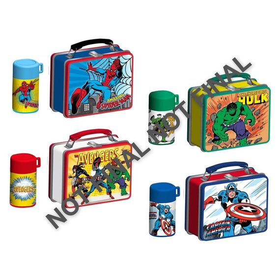 Marvel Lunch Time Collectibles Mini Figures 6 cm Display (12)